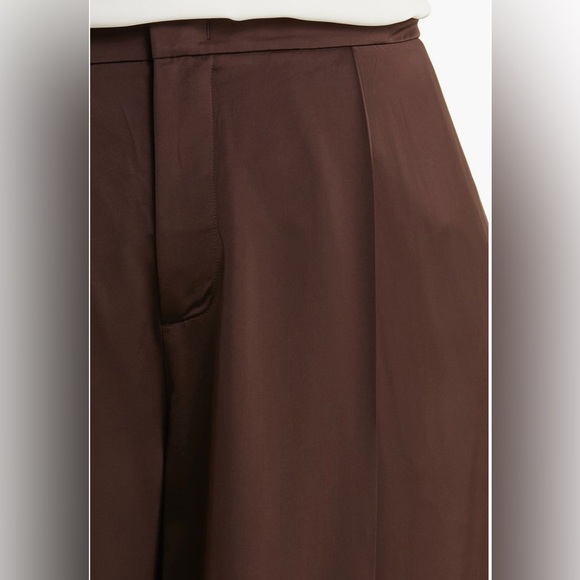 Vince Ankle Length Chocolate Wide-Leg Pants - Picture 4 of 9